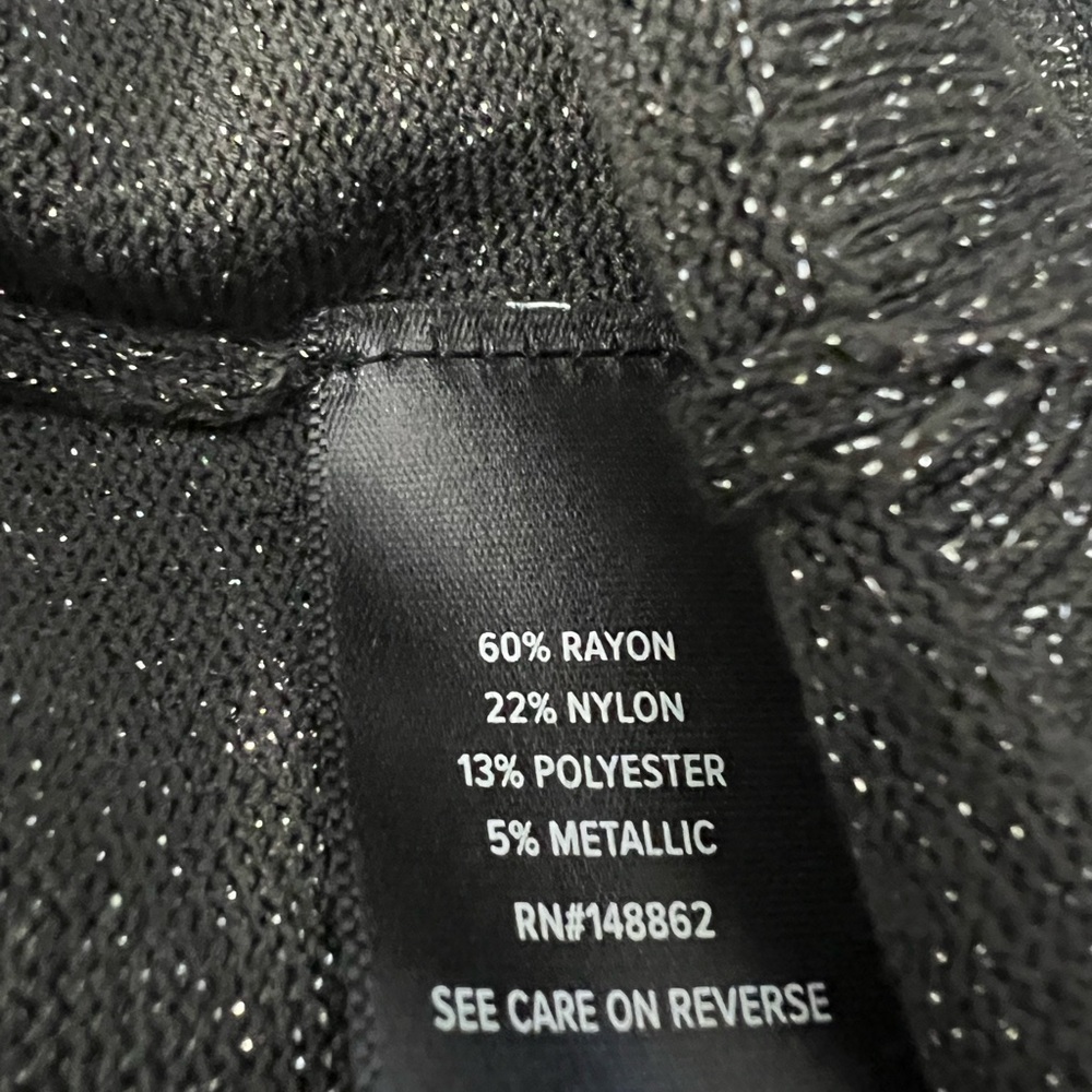 torrid size 2 Shimmery Charcoal Open-Front Cardigan NWT - Picture 6 of 7